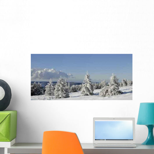 Snowy Landscape Wall Decal