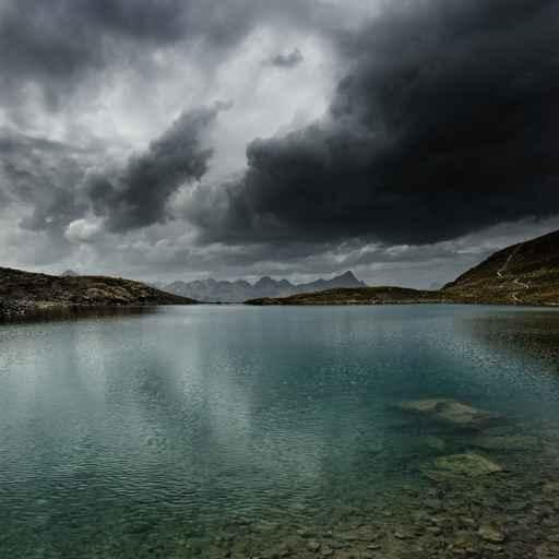 Stormy Lake Wall Decal Design 2
