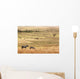 Wild zebras on pasture of Serengeti National park Wall Mural