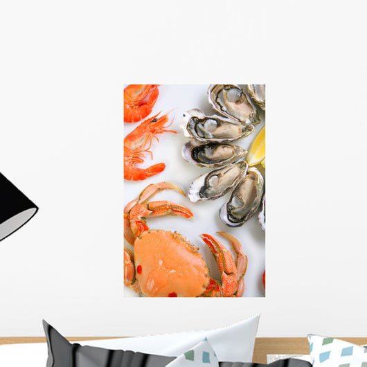 Plate of Seafood Wall Mural