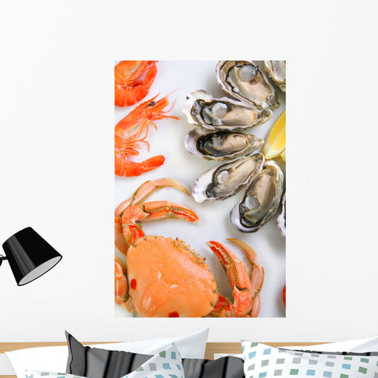 Plate of Seafood Wall Mural