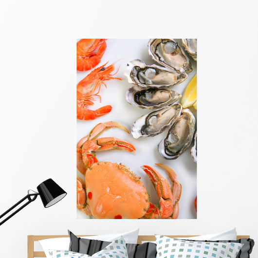 Plate of Seafood Wall Mural
