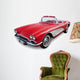 Classic Convertible Sports Car Wall Decal