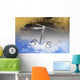 Clock and Clouds Wall Decal