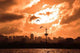 Silhouettes City Sunset Wall Decal