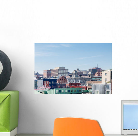 Colorful Buildings Portland Wall Decal