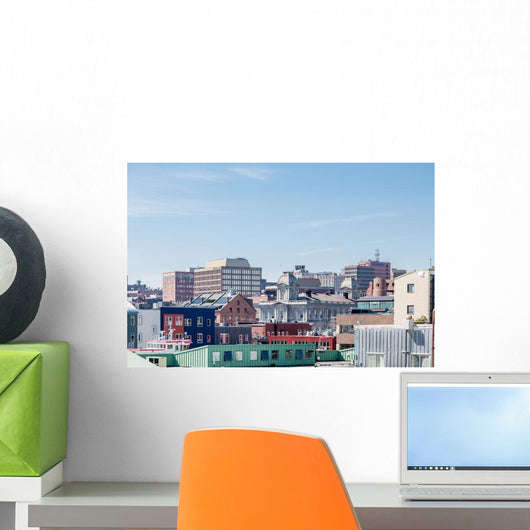 Colorful Buildings Portland Wall Decal