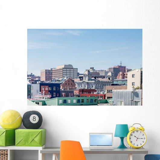Colorful Buildings Portland Wall Decal