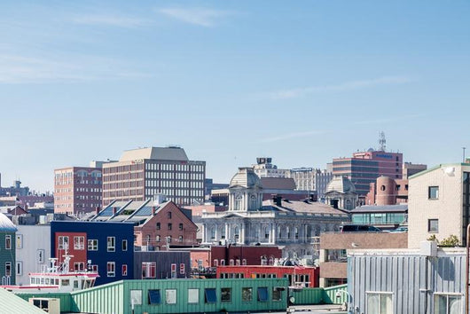Colorful Buildings Portland Wall Decal