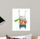 Rabbit with Large Red Wall Decal