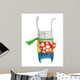 Rabbit with Large Red Wall Decal