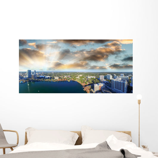 Panoramic Aerial Orlando Florida Wall Decal Design 2