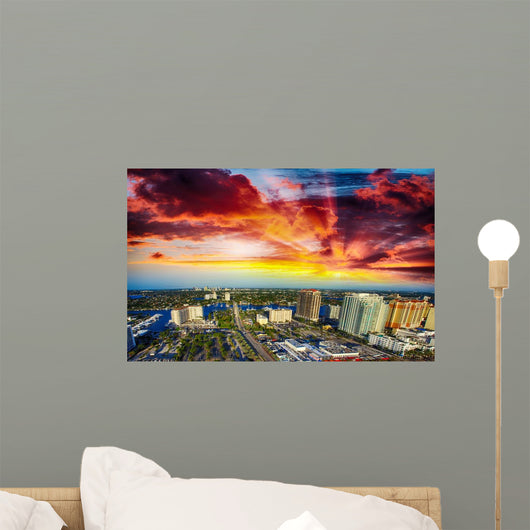 Aerial Fort Lauderdale Canals Wall Decal