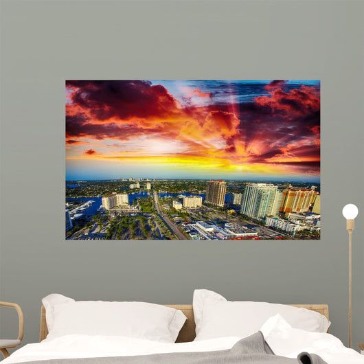 Aerial Fort Lauderdale Canals Wall Decal
