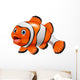 Cute clown fish cartoon Wall Decal