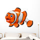 Cute clown fish cartoon Wall Decal