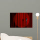 Microphone and Red Curtain Wall Mural