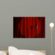 Microphone and Red Curtain Wall Mural