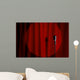 Microphone and Red Curtain Wall Mural