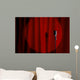 Microphone and Red Curtain Wall Mural