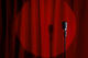 Microphone and Red Curtain Wall Mural