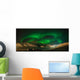 Panorama Aurora Polaris Mountains Wall Decal