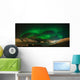 Panorama Aurora Polaris Mountains Wall Decal