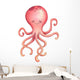 Happy Pink Octopus Wall Decal