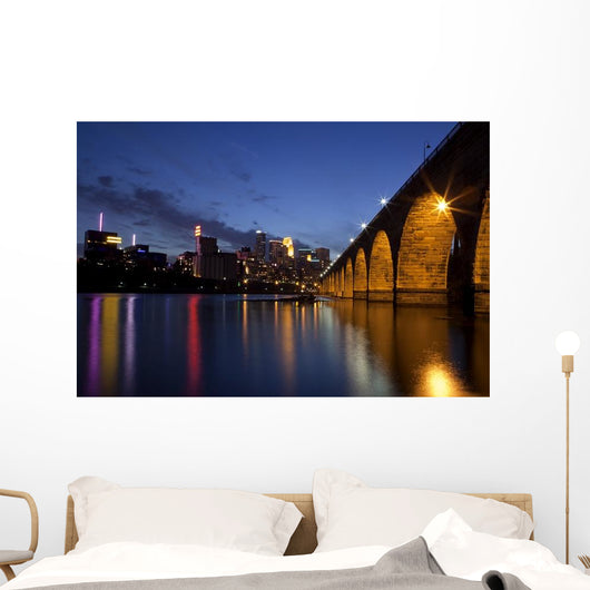 Famous Stone Arch Bridge Wall Decal