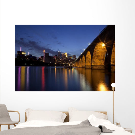 Famous Stone Arch Bridge Wall Decal