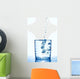 Water over White Wall Decal