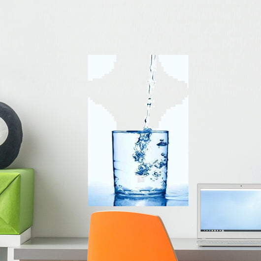 Water over White Wall Decal