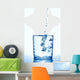 Water over White Wall Decal