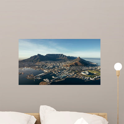 Cape Town South Africa Wall Mural shown on a wall