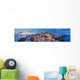 Santorin Panorama Abendstimmung Wall Decal