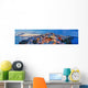 Santorin Panorama Abendstimmung Wall Decal