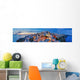 Santorin Panorama Abendstimmung Wall Decal
