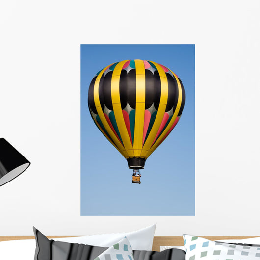 Hot Air Balloon Blue Sky Wall Mural
