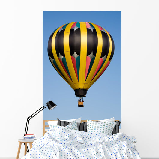 Hot Air Balloon Blue Sky Wall Mural