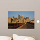 Minneapolis Skyline and Walkway Wall Mural