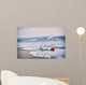 Waves Washing Away Red Wall Decal
