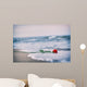 Waves Washing Away Red Wall Decal
