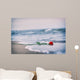 Waves Washing Away Red Wall Decal
