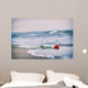 Waves Washing Away Red Wall Decal