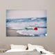 Waves Washing Away Red Wall Decal