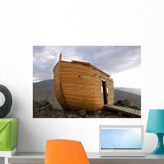 Noah's Ark construction Wall Mural