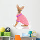 Chihuahua Dog in Pink Sweater Wall Decal