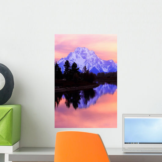Mount Moran - Grand Tetons Sunset Wall Mural