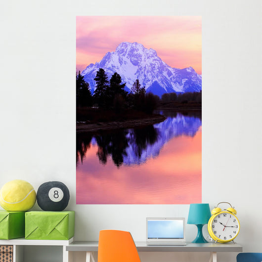 Mount Moran - Grand Tetons Sunset Wall Mural