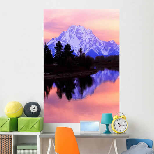 Mount Moran - Grand Tetons Sunset Wall Mural